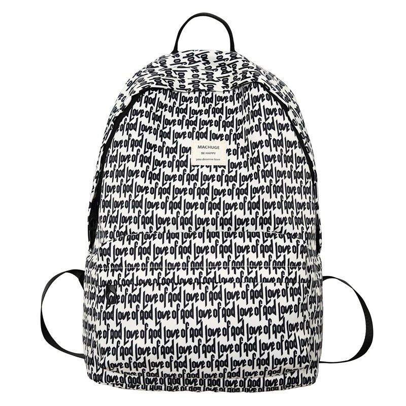 2024 Mochila impresa de moda, estudiantes de secundaria y preparatoria, viaje de clase, mochila escolar de gran capacidad, mochila de viaje al por mayor