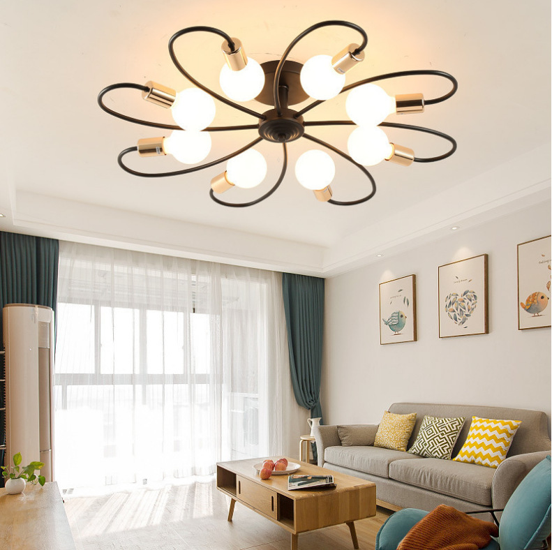 Nordic Modern Simple Ceiling Light Living Room Hall Main Light Dining Room Bedroom Hotel Guest Room Study Creative Lighting