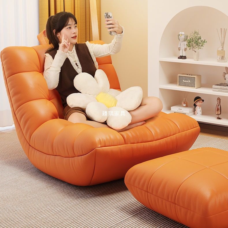 Sofá perezoso puede acostarse y dormir oruga dormitorio individual pequeño sofá dormitorio principal sillón tatami balcón silla de ocio