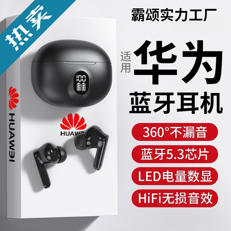 New Original Noise-Canceling Bluetooth Headset with Super Long Battery Life, True Wireless In-Ear Type, Suitable for Huawei and Sony Wholesale