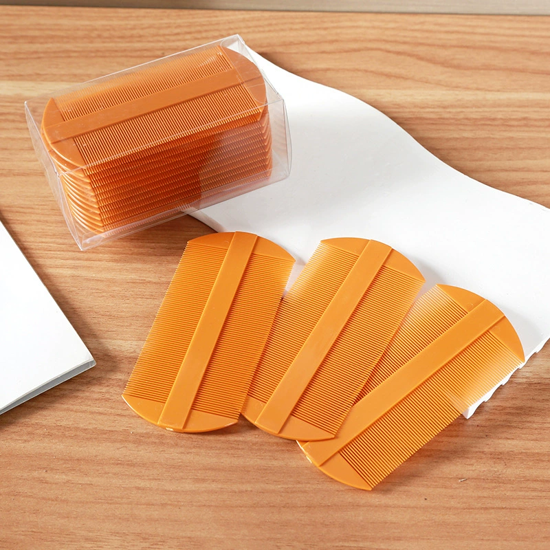 Один юань маленькая расческа в коробке пластиковая двухсторонняя расческа для удаления кожи головы