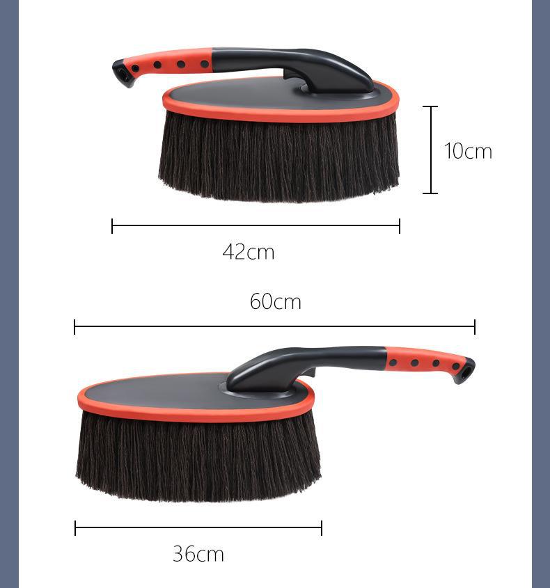 Car Steering Wheel Pure Cotton Wax Duster, Dust Removal Brush, Rotating Wax Duster, Car Cleaning Set, Car Cleaning Supplies