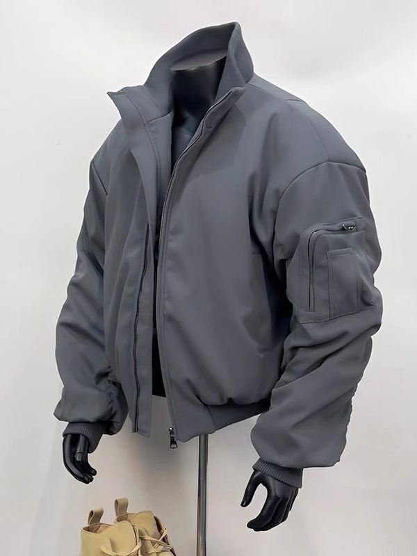 美式哈灵顿夹克男秋秋冬cleanfit短款外套高级感廓形工装棒球服|undefined