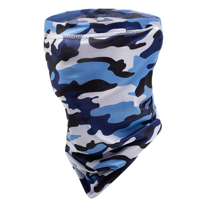 Ciclismo máscara de protección solar Sombrilla de seda de hielo máscara de protección UV de viaje al aire libre pañuelo mágico bufanda elástica de secado rápido