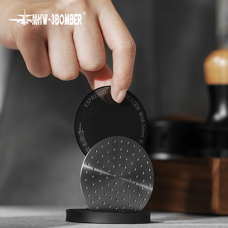Mhw-3Bomber Bomber Secondary Water Distribution Network Italian Coffee Handle Sintered Extraction Filter Plate for Uniform Extraction