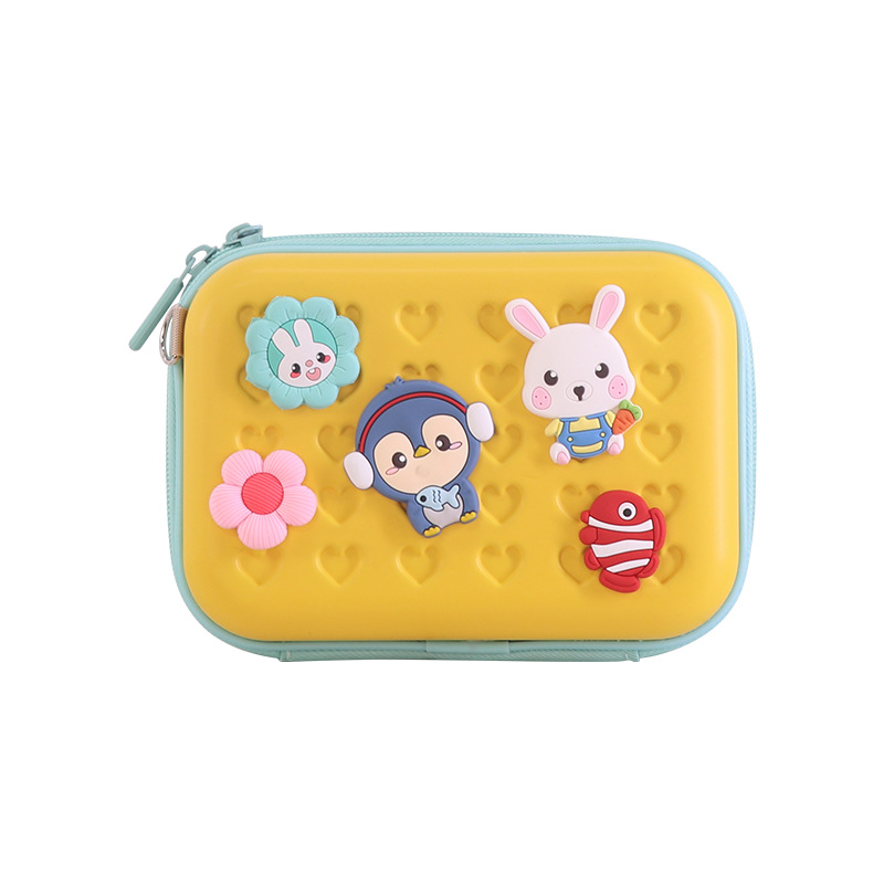 Bolsa de cosméticos de mano de dibujos animados epoxi logo bolsa de hombro portátil para niños PC bolsa de cosméticos bolsa de almacenamiento de viaje al por mayor