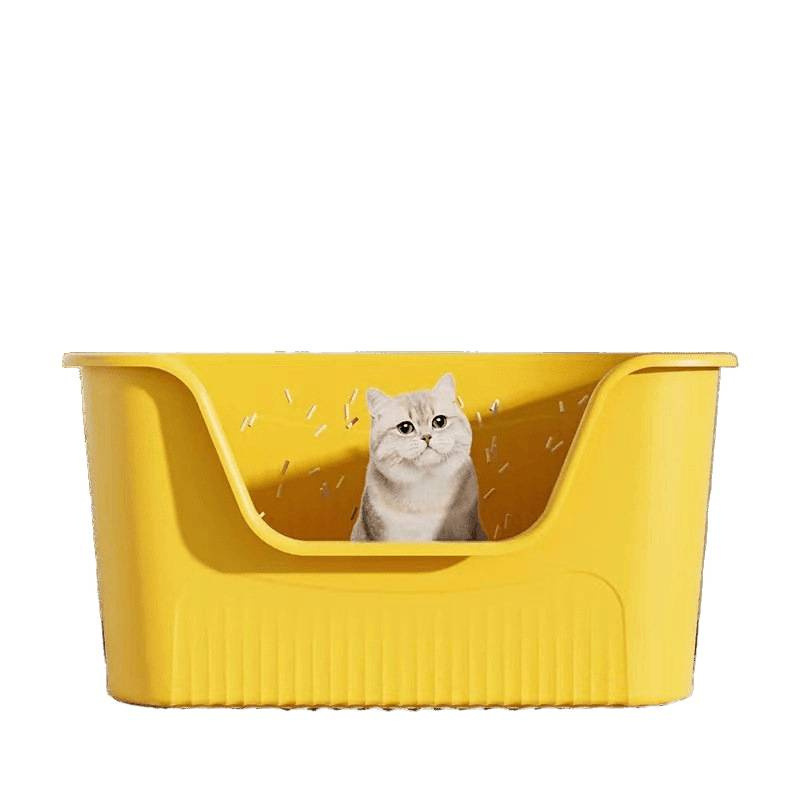 巨大猫砂盆超大号防外溅加高半封闭开放式集装箱猫沙盆缅因猫用品|undefined