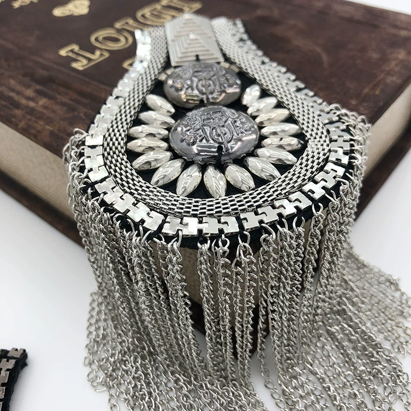 Обработка одежды, инкрустированной бриллиантами, подвесные цепочки из бисера, эполеты по индивидуальному заказу, аксессуары для одежды, оптовая продажа производителей аксессуаров для одежды