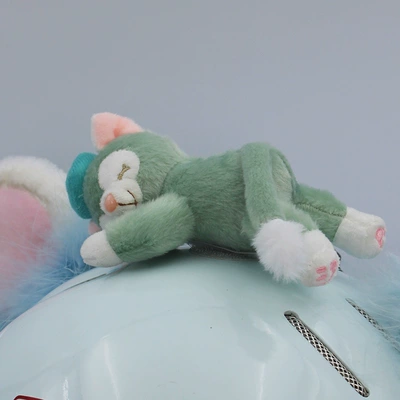 Panda doll helmet accessories Motosiklet dəbilqələri - free-size-gerardo