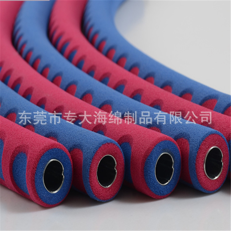 厂家供应呼啦圈双色nbr橡塑海绵保护套装饰运动健身器材手把套