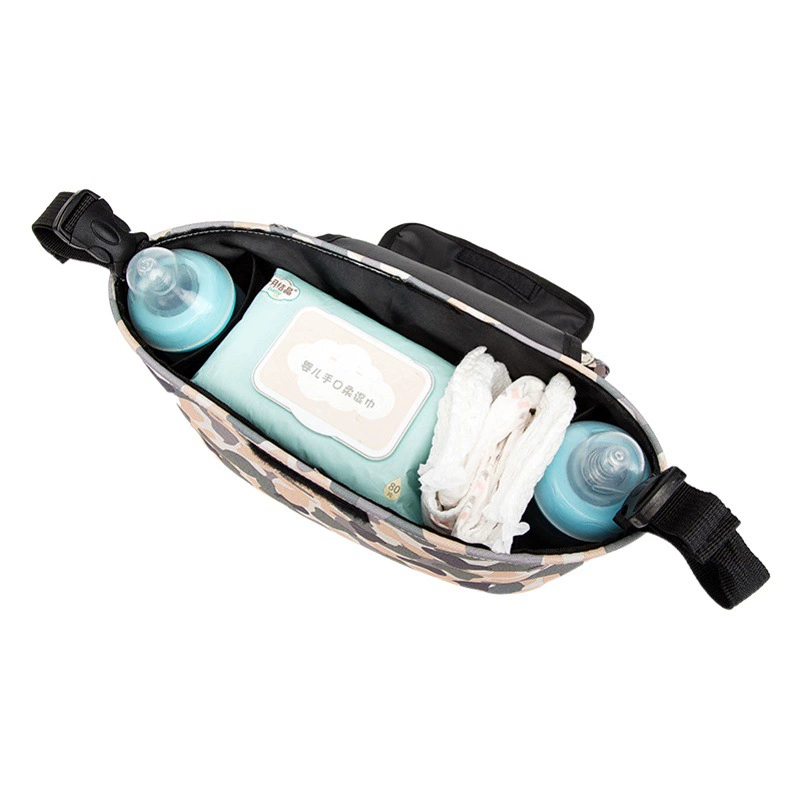 В наличии партия детской коляски подвесная сумка ткань Оксфорд цифровая печать сумка для мамы сумка для хранения электромобиля оптом