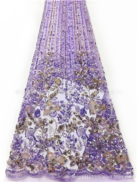 Fabricantes de cabello recto de mano pesada taladro de tela de perforación en caliente Europa y América vestido de boda transfronterizo vestido de moda tela