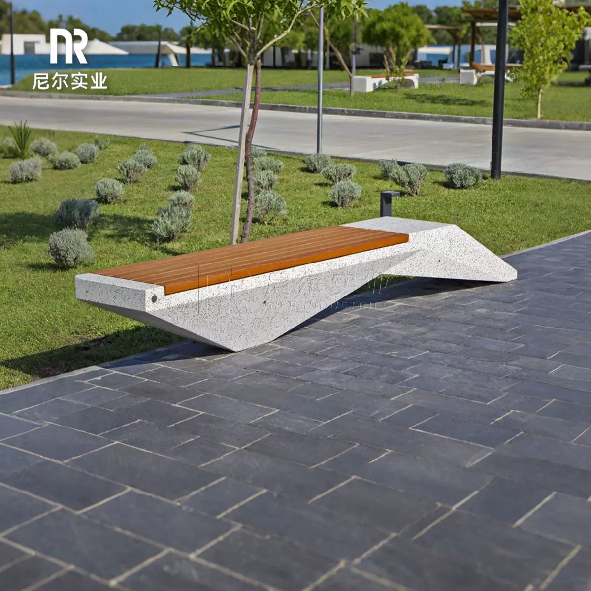 混凝土坐凳防腐大理石户外休闲石凳石头椅子长椅座椅排椅公园园林
