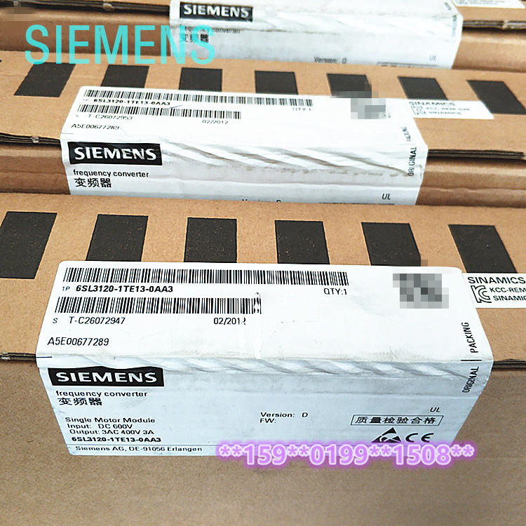 6SL3120-1TE26-0AA3 西门子S120伺服电机模块 6SL3120-1TE26-0AB0
