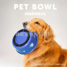 厂家熊猫不锈钢狗碗双层宠物碗防滑耐摔狗食盆猫饮水器狗粮碗现货