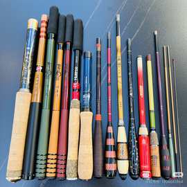 小物竿户外T超轻碳素垂钓台钓手竿复古颜值伸缩溪钓鱼竿亲子套装