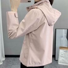 冲锋衣女春秋款美拉德爆款正品早春外套宽松百搭单层纯色三防风衣