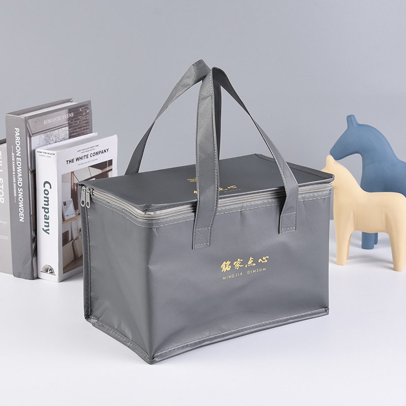 外卖保温袋定 制手提加厚铝箔保温包小龙虾大闸蟹海鲜拉链包印刷