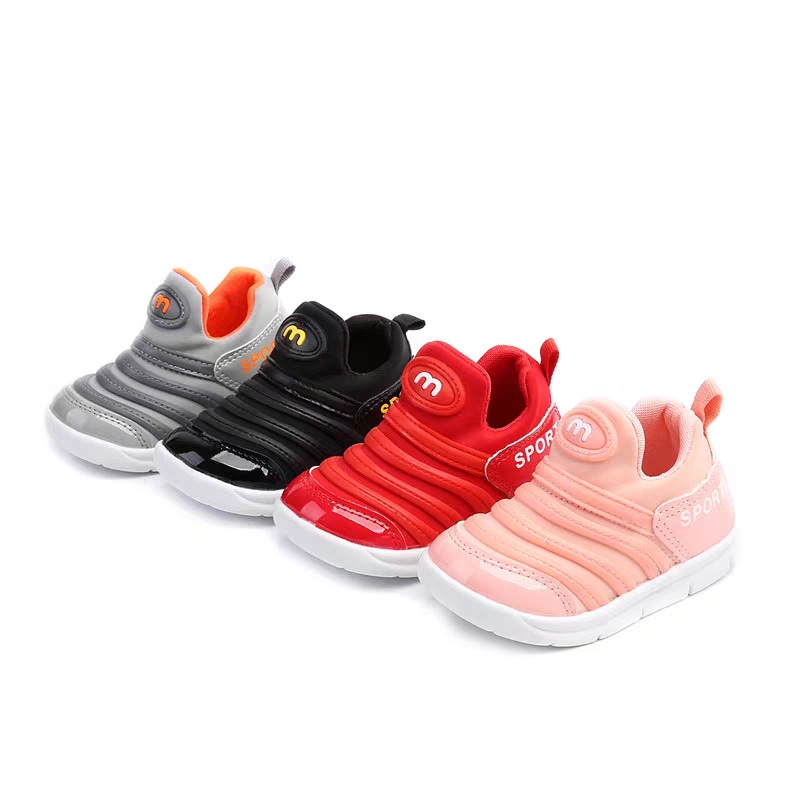 Primavera verano y otoño niños Caterpillar zapatos para niños bebé niña Niño Zapatos de una sola capa niños zapatilla de deporte transpirable de fondo suave al por mayor