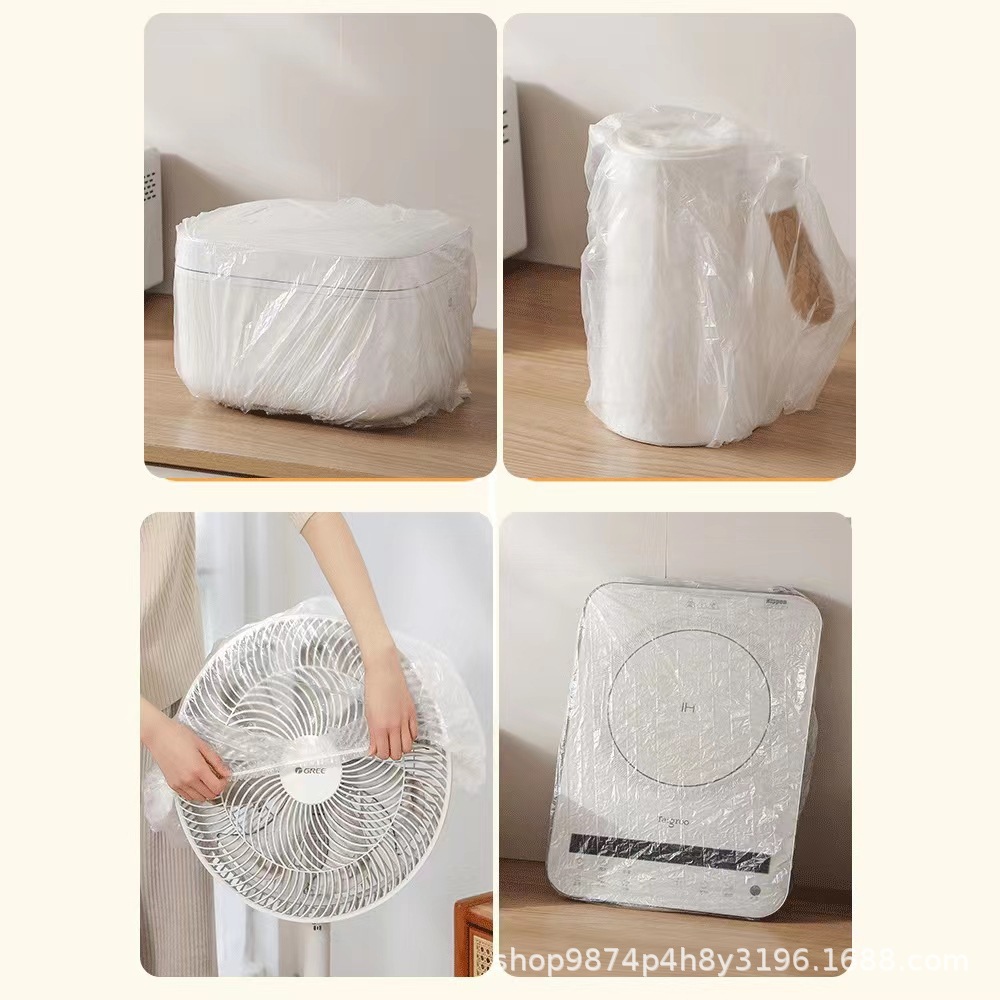 Electrodomésticos cocina de arroz cocina hornear horno microondas universal de alta cubierta de película transparente engrosada cubierta de polvo desechable image 4