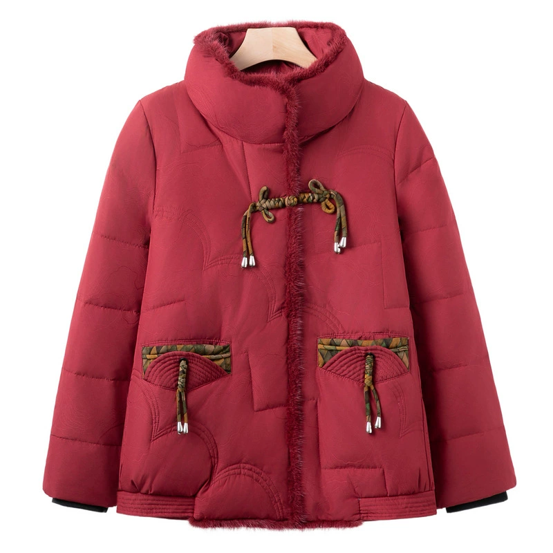 2024 осень и зима новый женский средний и длинный пальто утолщение коленей, тепло и отдых дикий темперамент, новое пальто среднего и пожилого возраста