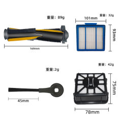 Applicable Shark Robot Vacuum IQ RV1001AE/RV2001AE Main and Side Side Brush Filter Cover Accessories