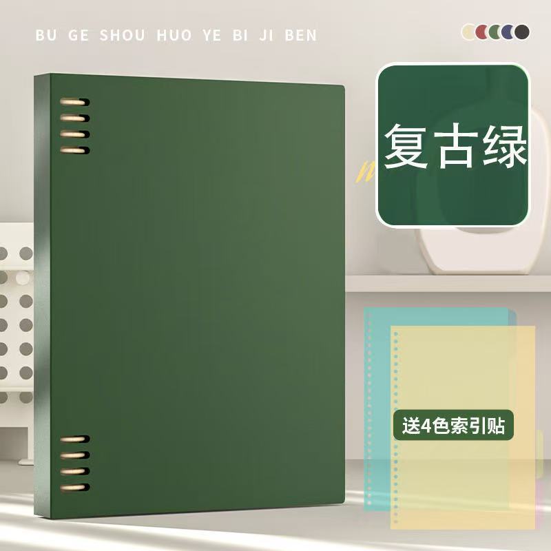 b5 マカロンカラー ルーズリーフノート 手を痛めない取り外し可能 高価値メモ帳 a5 学生専用ノート|undefined
