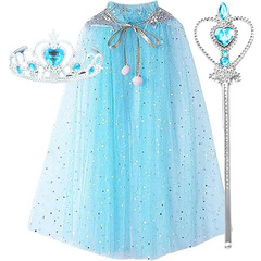 エルサマントセットハロウィンクリスマス演出演出服子供発光スカート新年玩具子供プレゼント