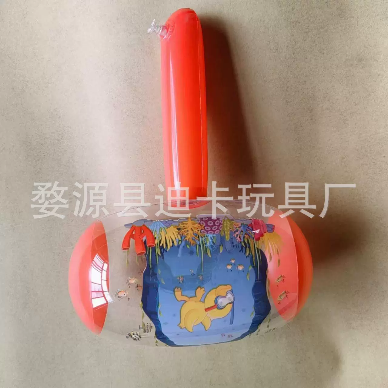 充气PVC儿童玩具卡通透明小榔头玩具充气气球小孩儿童地摊货源批