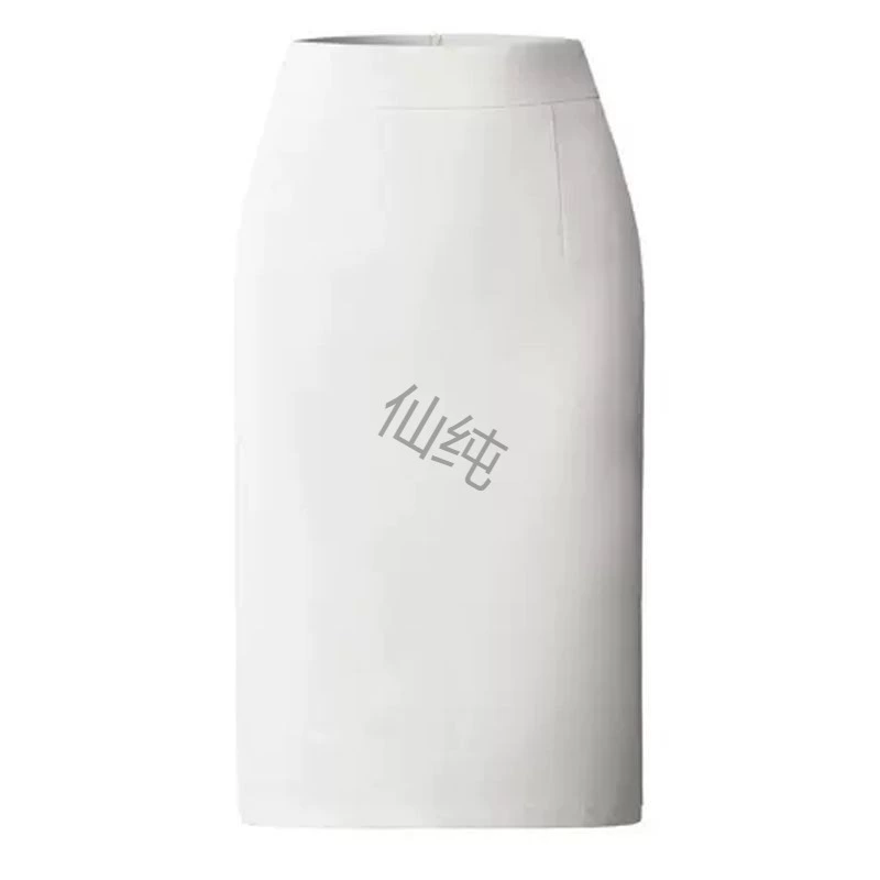 2025 Весна/Лето Высокая талия Утягивающее платье-костюм для офиса Универсальная черная юбка-карандаш Элегантный новый стиль.