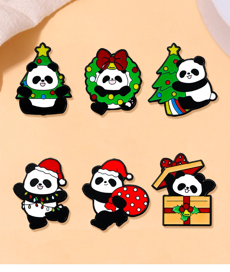 7g Weight Brooches Classification Cute Pin Panda Alloy Enamel Unisex Brooches
