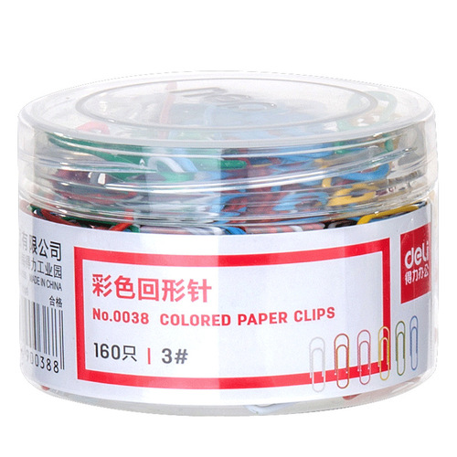 Deli paper clips office supplies fixed clothes color bookmarks creative cute stationery large paper clips wholesale