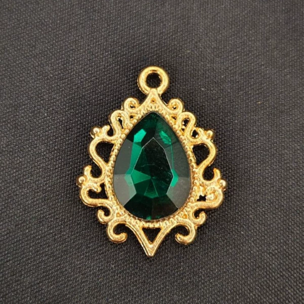 Gold bottom dark green