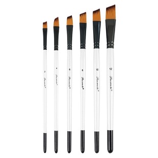 6 PCs nylon hair brush suit student art painting brush multi-purpose watercolor acrylic oil brush wholesale