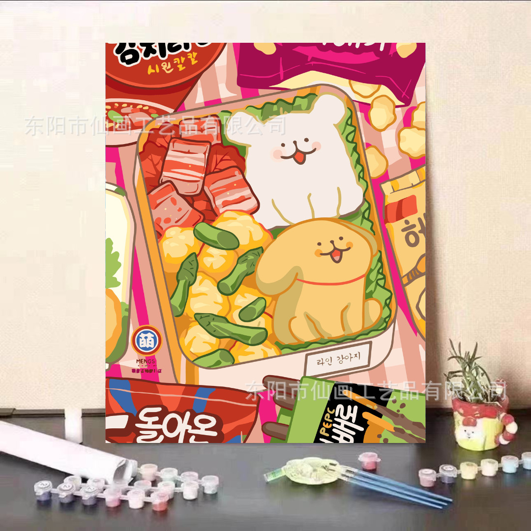 Crayón pequeño nuevo curar pintura al óleo digital dormitorio sala de estar decoración de escritorio de oficina para regalos amigos