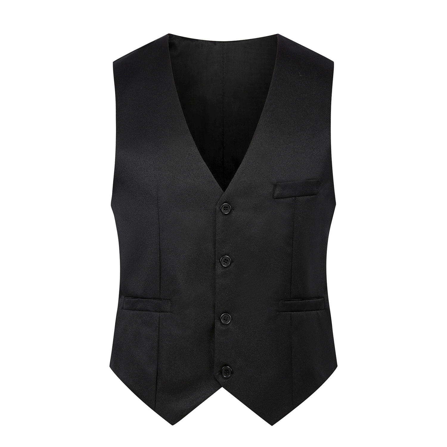 Chaleco de Traje Ajustado para Hombre, Poliéster, Ajustado, para Ocio