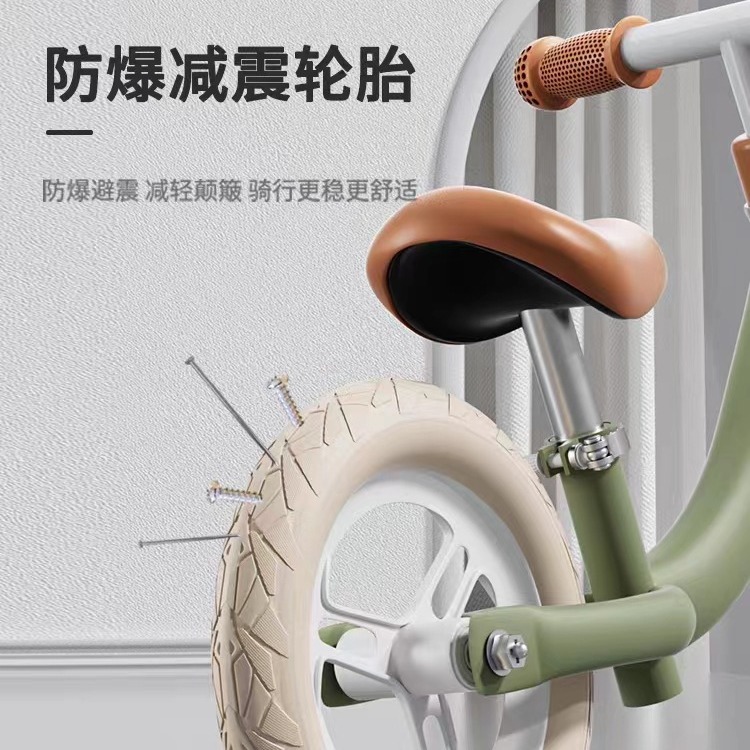 Bicicleta de equilibrio de acero con alto contenido de carbono sin pedales para edades de 1 a 6 años, bicicleta deslizante, andador, patinete para niños.