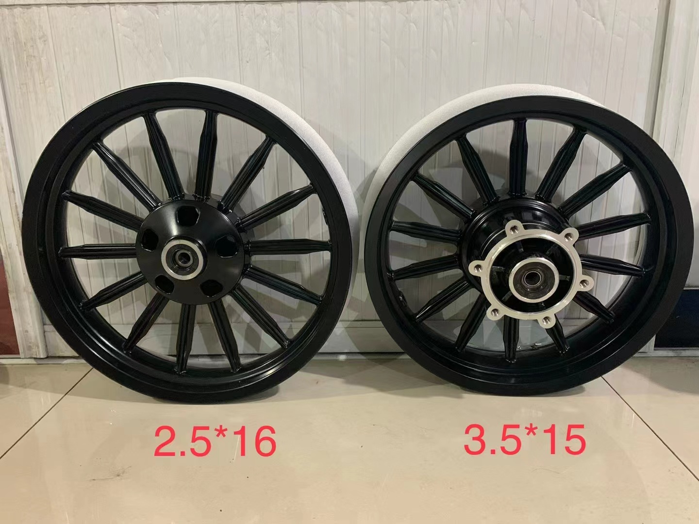 Horizon little Ninja aluminum wheel fujianglong Northern Lights motorcycle sports car 17-inch double disc brake front and rear hub steel ring