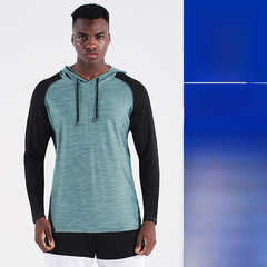 Men's Quick-Dry Long-Sleeve T-Shirt, Men's Four-Season Outdoor Sports Running Hiking Slim Fit Hooded Sweatshirt, Trendy Men's Clothing