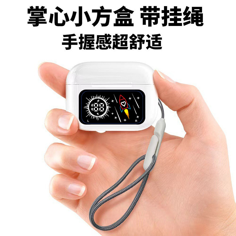 Led Color Screen Bluetooth Earphones for Sports, Noise Reduction, Long Battery Life, In-Ear Wireless Bluetooth Earphones, Cross-Border Bestsellers