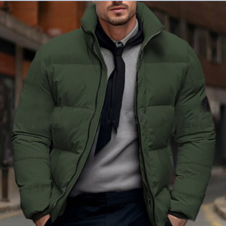 Herrenbekleidung Herbst und Winter Dicker Baumwollmantel für Herren Baumwolljacke mit europäischem Größenetikett für Herren Brotmantel Lässiger Baumwollmantel in großer Größe_voghion.com