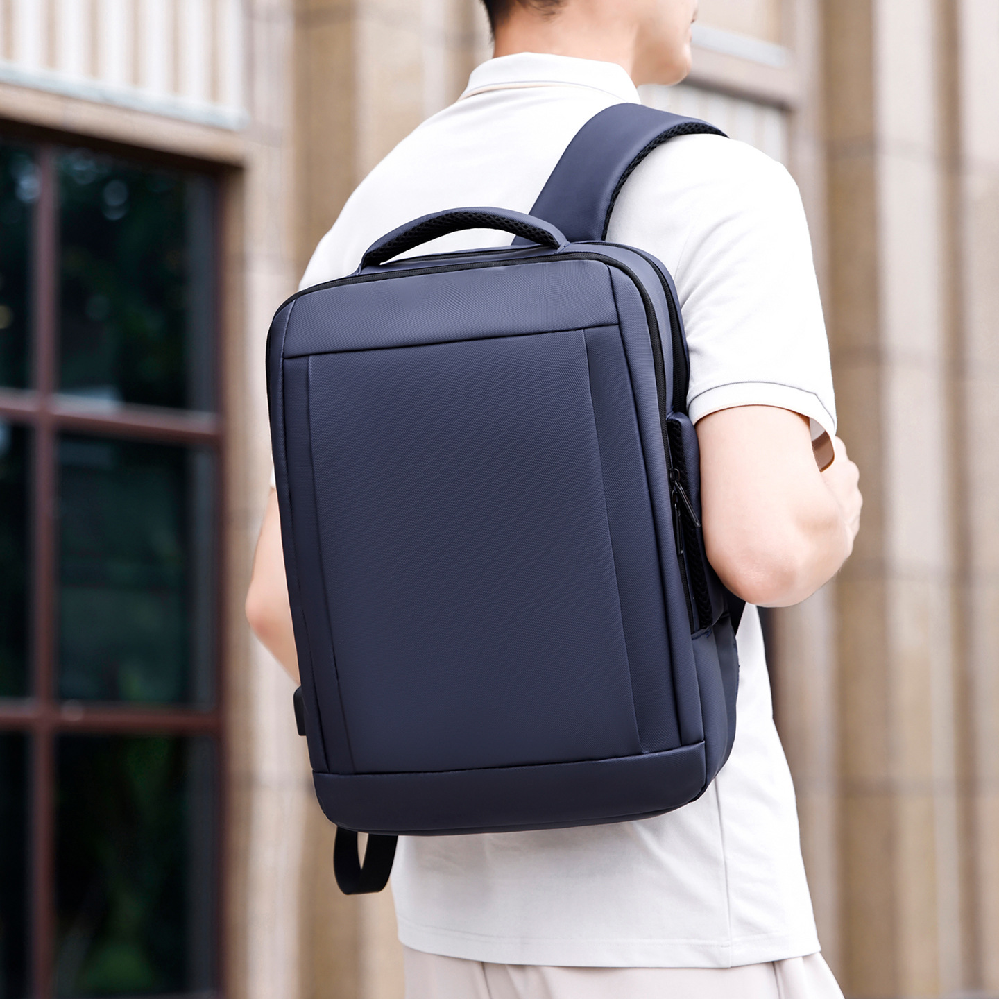 Mochila de negocios, mochila para hombres, mochila de viaje a prueba de agua de gran capacidad, mochila de viaje portátil, mochila de computadora colgante de tirón