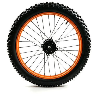 Motorcycle wheel hub Wheel 70/100-17, Thickened - orange-bearing-15mm