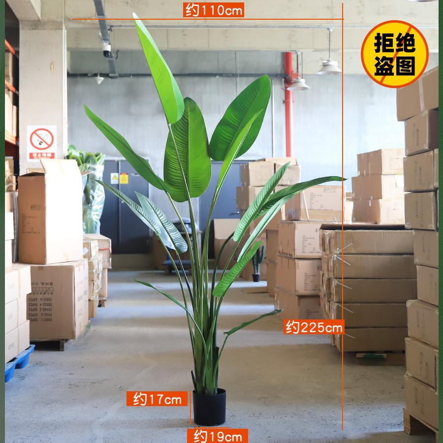 Directo de fábrica planta verde en maceta plátano Planta artificial paraíso pájaro INS estilo decoración Nordic Monstera árbol falso