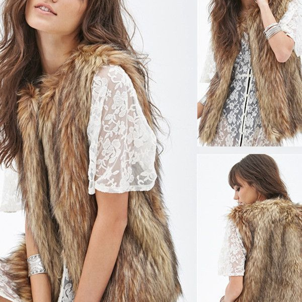Aliexpress European and American Cross-Border Faux Fur Women's Vest Artificial Fur Long Hair Vest Raccoon Fur Warm Vest Aliexpress European and American Cross-Border Faux Fur Women's Vest Artificial Fur Long Hair Vest Raccoon Fur Warm Vest