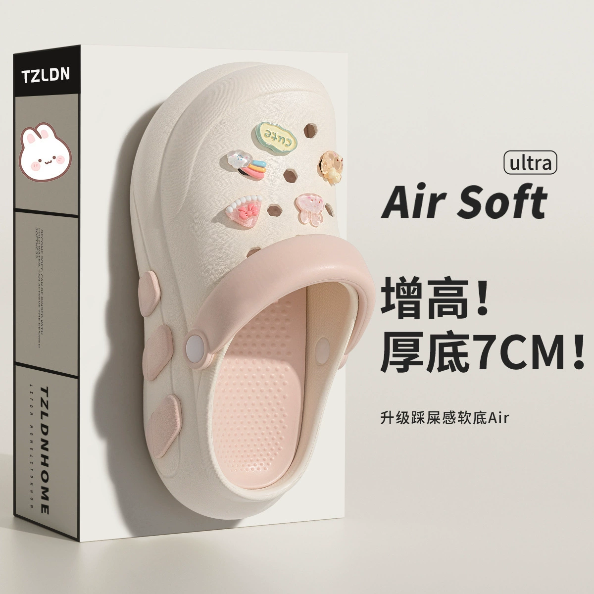 利达妮 High shoes, non-slip beach summer sandals platform