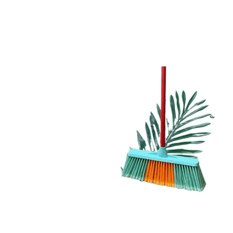 Long pole hard bristled broom thickened school encryption wholesale household widened sanitation broom outdoor cement floor sweeping