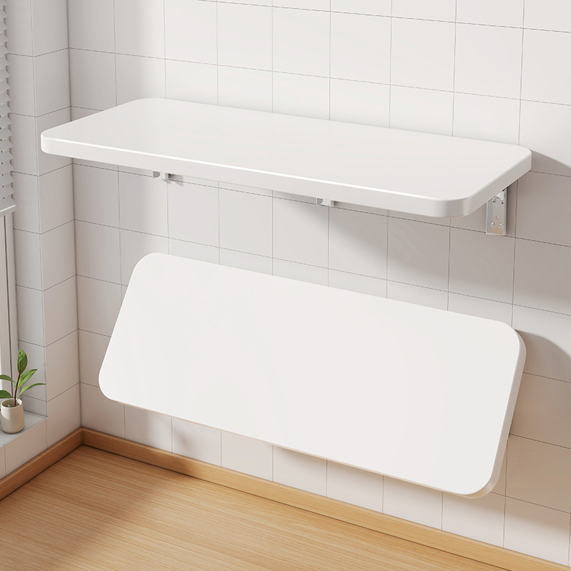 Wall Folding Table Wall-Mounted Foldable Board Hanging Desk Wall-Mounted Wall-Leaning Suspended Table Countertop Storage Rack