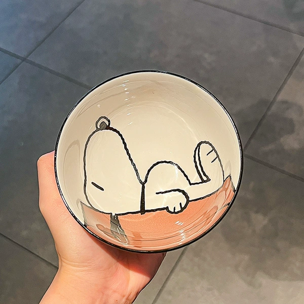 *B is lying on a ceramic bowl