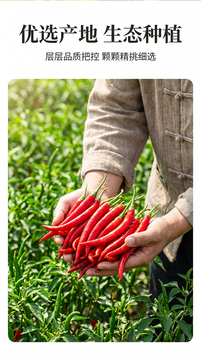 Dried Red Chili Peppers 500g Sun Dried Whole Spicy Culinary Spice Bulk quality and texture